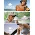 Hollyland LARK M2 Combo Wireless Lavalier Microphone System compatible with Type-C and Lightning, 1000ft LOS Range, Hi-Fi Audio, Smart Noise Cancellation, 30H Duration, Mini Lapel Mic for Livestream Vlog - Black